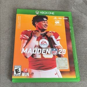 Xbox video game Madden 20